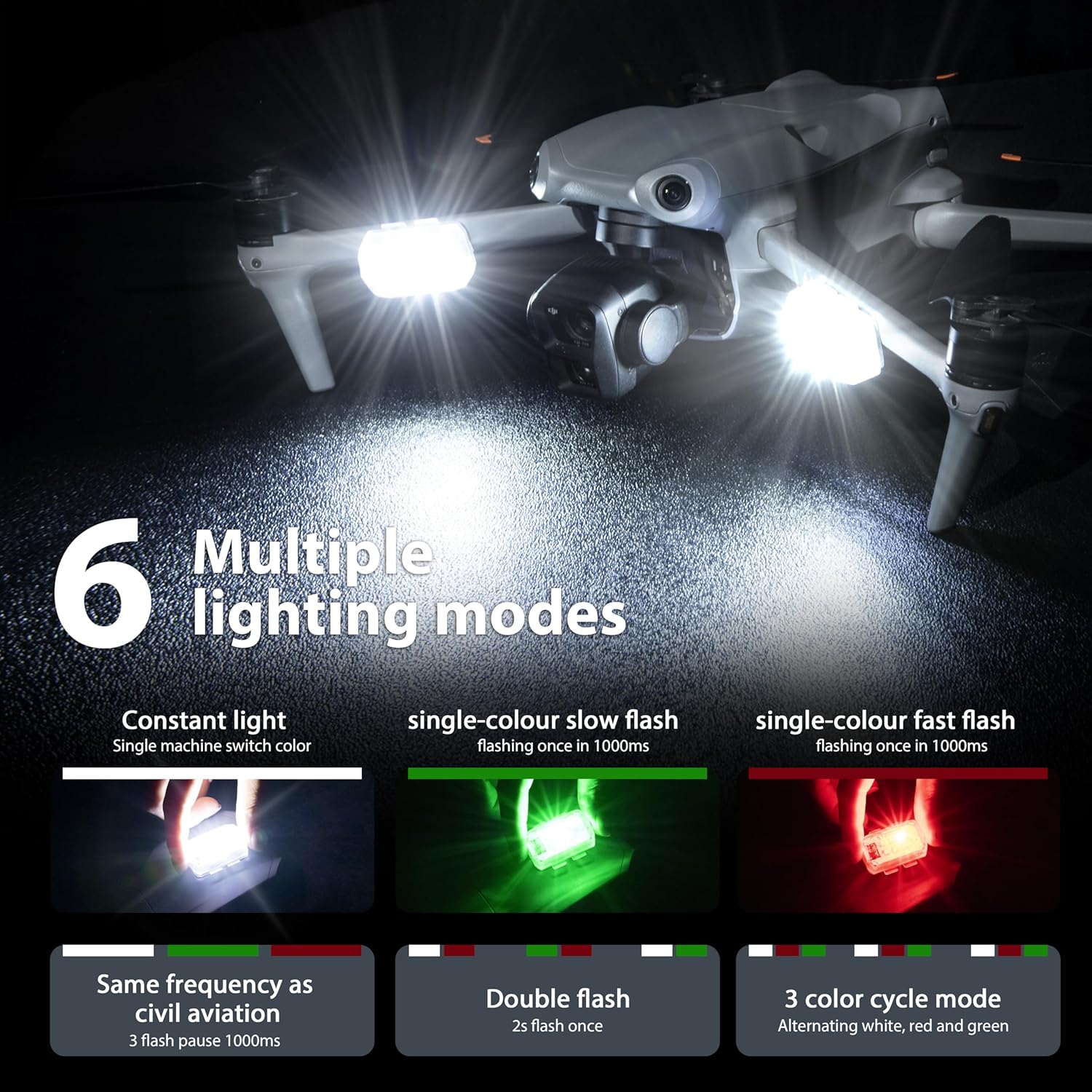 ไฟแฟลชป้องกันการชนสำหรับโดรน S - Dji Drone Mini 4 Pro บทวิจารณ์และราคา