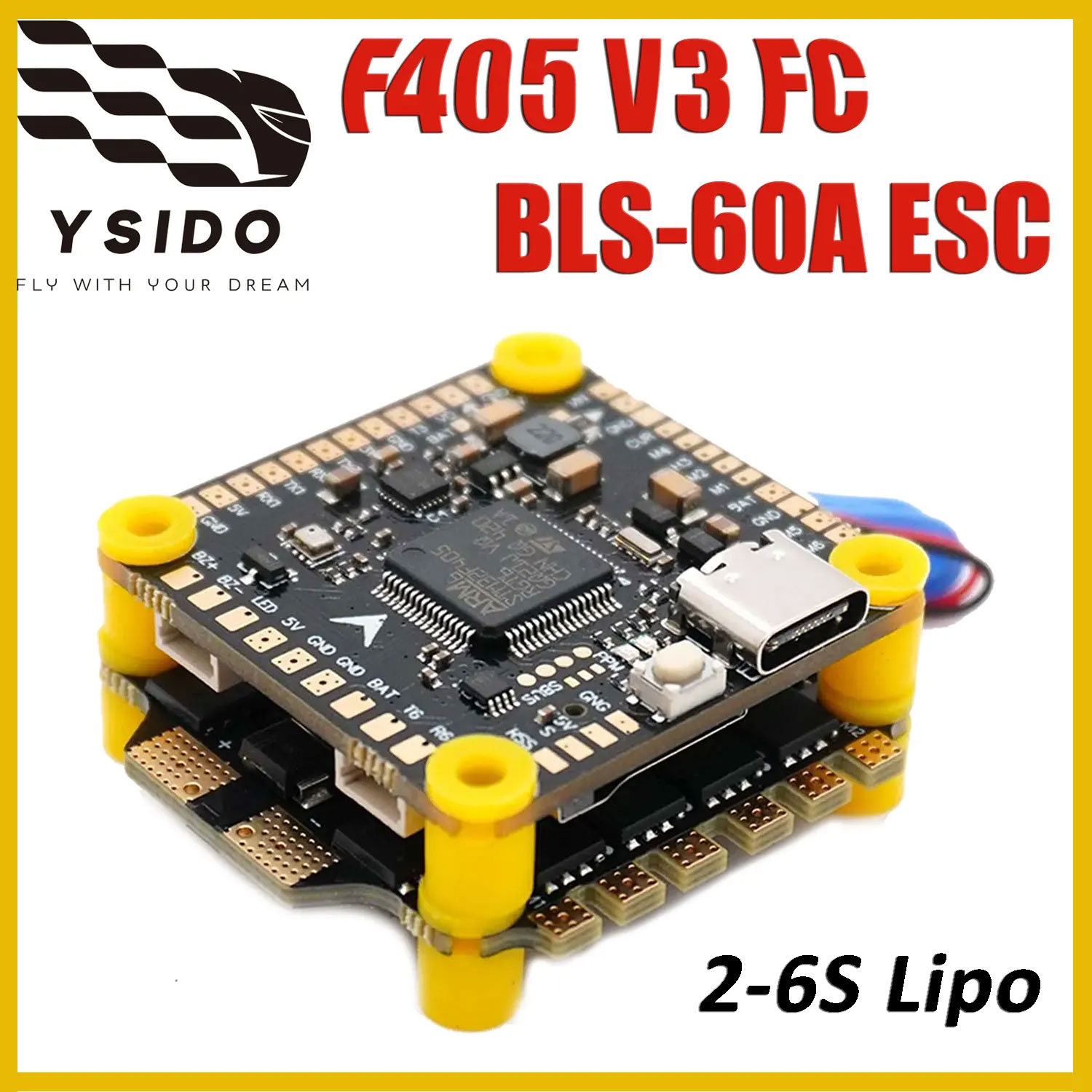 ชุดควบคุมการบิน YSIDO F405 V3  - Fpv Drone Frame บทวิจารณ์และราคา